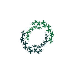 Green leaf double for frame design inspiration for vines for photo frames and more