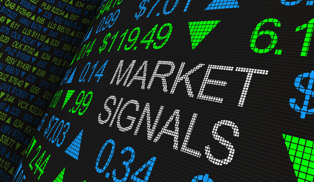 Market Signals Stock Share Price Trends Indicators Investment Strategy 3d Illustration