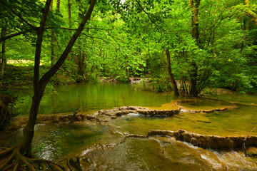 Cascades des Tufs in Les Planches sous Arbois in Frankreich