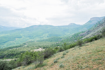 Crimeas mountains summer landscape,   natural background