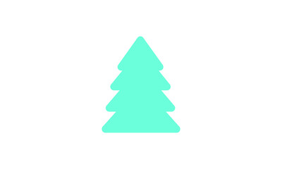 Obraz premium Christmas tree silhouette Isolated Christmas tree icon with star Christmas Tree Vector