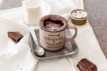 Vegan Homemade Chocolate Microwave Mug Brownie Ready to Eat