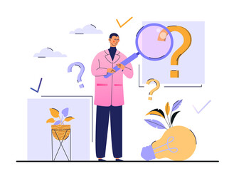 Frequently Asked Questions Concept.