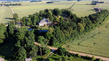 Abgunste manor in Zalenieku parish, Jelgavas region, Latvia, Europe. Manor was built  around 1780,...