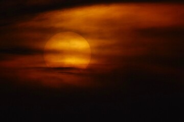 sunset over the sea