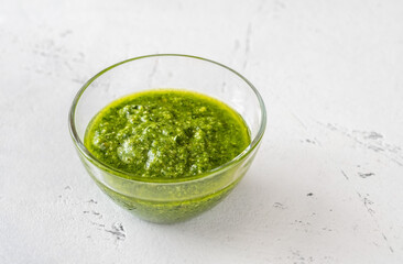 Bowl of pesto