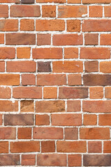 texture of an old brick wall, vintage red brick