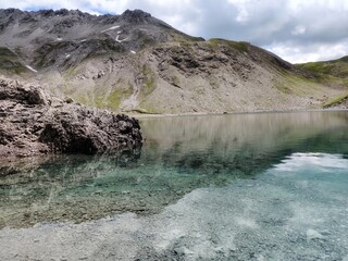 Lake in the mountains, Lech Austria