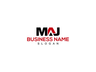 Letter MAJ Logo Icon Vector Image Design For Your Business - obrazy, fototapety, plakaty