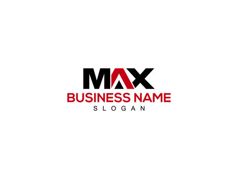 Letter MAX Logo Icon Vector Image Design For Your Business