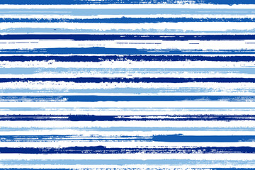Pain thin grunge stripes vector seamless pattern. Variegated serape ethnic textile design. Scratchy