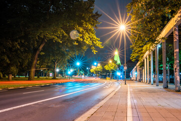 Fototapeta na wymiar night street in Goettingen