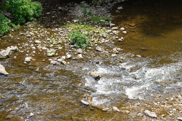 River and rock in the gorge