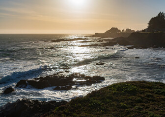 Sunsets on the Sea Ranch coastline of N. California
