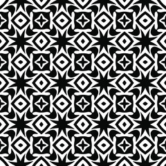 floral seamless pattern background.Geometric ornament for wallpapers and backgrounds. Black and white pattern. 