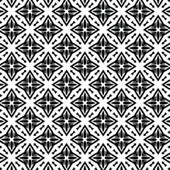  floral seamless pattern background.Geometric ornament for wallpapers and backgrounds. Black and white pattern. 