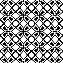 floral seamless pattern background.Geometric ornament for wallpapers and backgrounds. Black and white 

pattern. 
