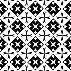 floral seamless pattern background.Geometric ornament for wallpapers and backgrounds. Black and white 

pattern. 
