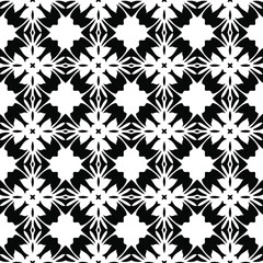 floral seamless pattern background.Geometric ornament for wallpapers and backgrounds. Black and white 

pattern. 
