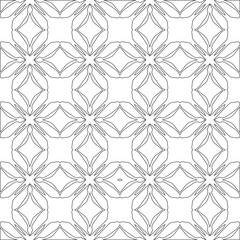  Vector geometric pattern. Repeating elements stylish background abstract ornament for wallpapers and backgrounds. Black and white colors 