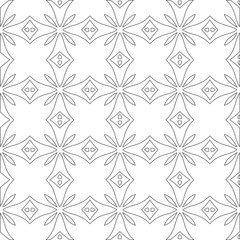 
Vector geometric pattern. Repeating elements stylish background abstract ornament for wallpapers and 

backgrounds. Black and white colors 