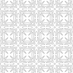 
Vector geometric pattern. Repeating elements stylish background abstract ornament for wallpapers and 

backgrounds. Black and white colors 