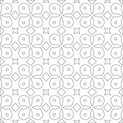
Vector geometric pattern. Repeating elements stylish background abstract ornament for wallpapers and 

backgrounds. Black and white colors 