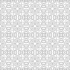 
Vector geometric pattern. Repeating elements stylish background abstract ornament for wallpapers and 

backgrounds. Black and white colors 