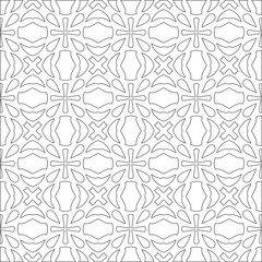 
Vector geometric pattern. Repeating elements stylish background abstract ornament for wallpapers and 

backgrounds. Black and white colors 