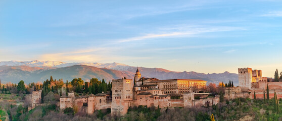 Obraz premium sunset in the Alhambra