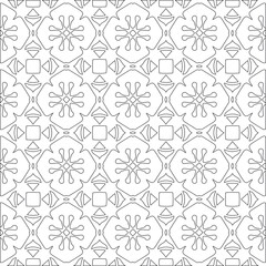 
Vector geometric pattern. Repeating elements stylish background abstract ornament for wallpapers and 

backgrounds. Black and white colors 