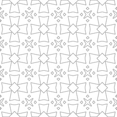 
Vector geometric pattern. Repeating elements stylish background abstract ornament for wallpapers and 

backgrounds. Black and white colors 