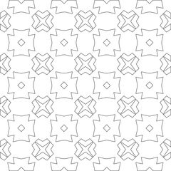 
Vector geometric pattern. Repeating elements stylish background abstract ornament for wallpapers and 

backgrounds. Black and white colors 