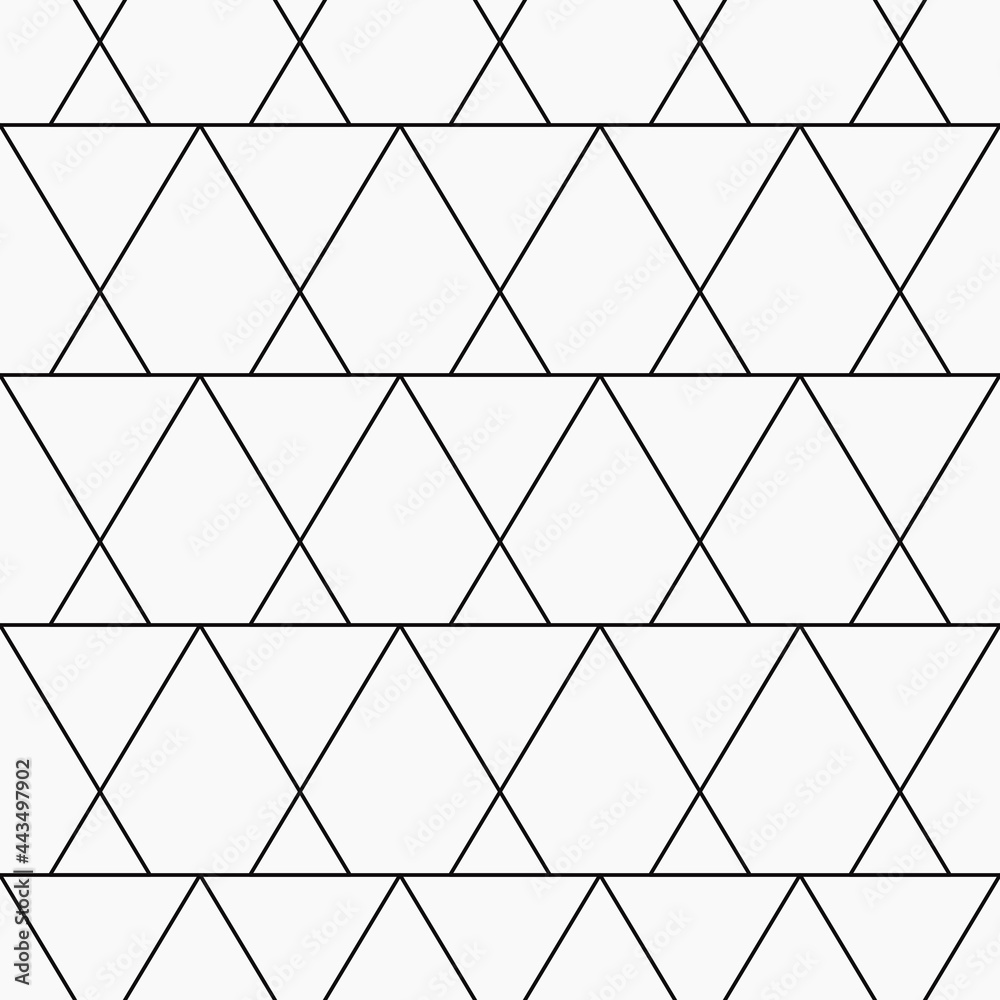 Poster triangles pattern. vector seamless triangles make geometric wallpaper.
