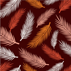 abstract pattern with leaves