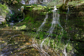 san miguel waterfall, Burgos, Spain.