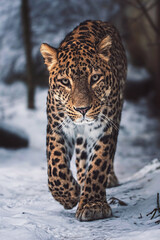 portrait of a persian leopard
