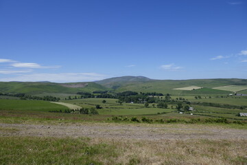Fototapeta na wymiar Rural landscape in the Northumberland National Park