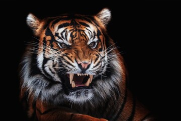 Fototapeta na wymiar sumatran tiger portrait