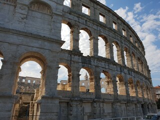 Naklejka premium Amphitheater in Pula, Croatia