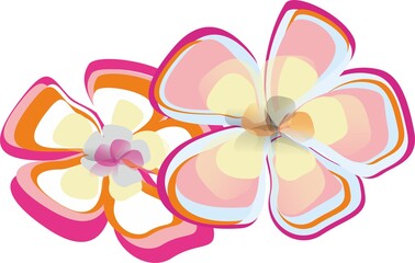 Exotic plants, flowers in jungle