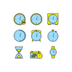 time icon. time set symbol vector elements for infographic web.