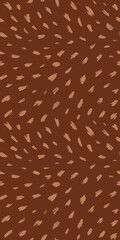 Brush stroke hand painted seamless pattern. Vector animal skin print. Fashion stylish organic texture.