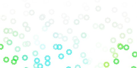 Light green vector template with circles.