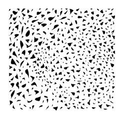 Hipster black and white pattern with brush stroke dots. Vector irregular abstract texture with random hand drawn spots.