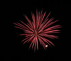 Fourth of July fireworks display at Emporia State University Welch football stadium