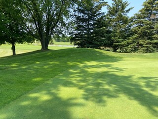 Obraz premium Background of Golf Green with copy space