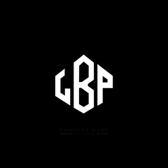 LBP letter logo design with polygon shape. LBP polygon logo monogram. LBP cube logo design. LBP hexagon vector logo template white and black colors. LBP monogram, LBP business and real estate logo. 