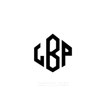LBP letter logo design with polygon shape. LBP polygon logo monogram. LBP cube logo design. LBP hexagon vector logo template white and black colors. LBP monogram, LBP business and real estate logo. 