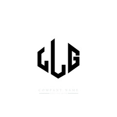 LLG letter logo design with polygon shape. LLG polygon logo monogram. LLG cube logo design. LLG hexagon vector logo template white and black colors. LLG monogram, LLG business and real estate logo. 